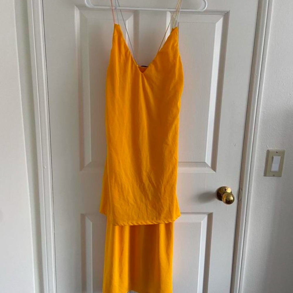 Vivo Zari Puff Sleeved Circular Maxi Dress - Mustard